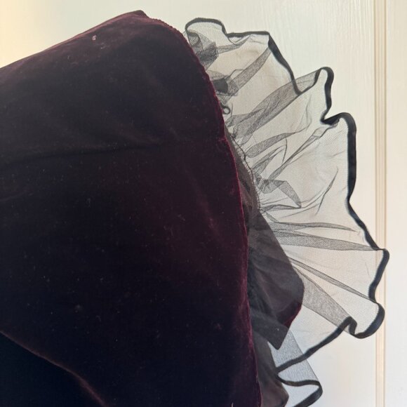 Vintage Karen Lucas for Niki Black Velvet Tea Length Dress - Picture 4 of 8